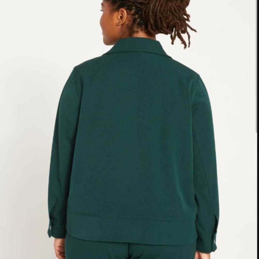 Universal Standards Tailored Forest Green Zip Up … - image 2